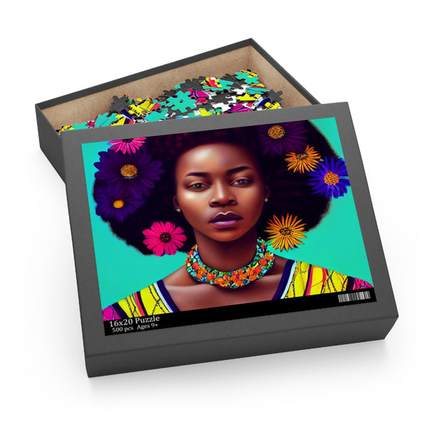 Black Girl Magic Jigsaw Puzzle set,  various puzzle sizes, pop art puzzle, Afrocentricity Art puzzle 