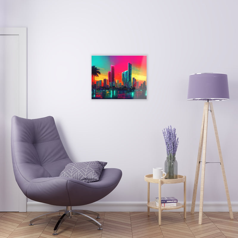 "Vice City Highlights" By Neven Anthony on Acrylic Print