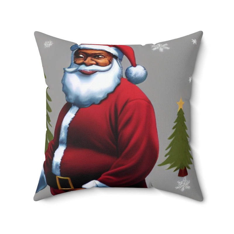 Merry Christmas Mr. and Mrs Clause Throw Pillows, Polyester Square Pillow, Christmas Festive Square Pillow Gift These beautiful indoor pillows in various sizes serve as statement pieces,